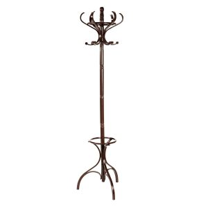 Wooden Coat and Hat Stand-Brown