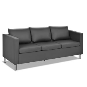 Comfy 3 seater Sofa Couch with Deep Seat and Armrest
