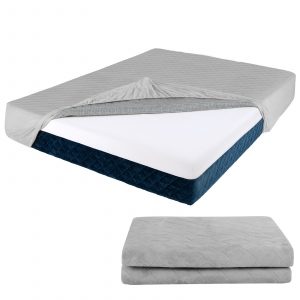 Twin/Queen/King Size Luxury Super Soft Velvet Mattress Protector-Queen size