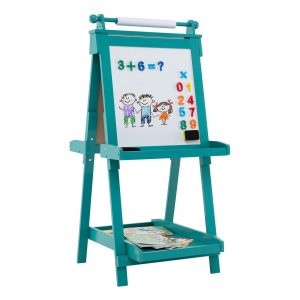 3-in-1 Double-sided Art Easel Foldable Easel for Kids-Green