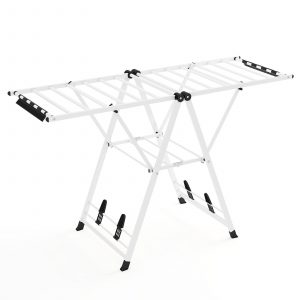 Clothes Drying Rack Foldable Laundry Drying Rack with 18 Drying Rails-White