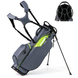 Lightweight Golf Stand Bag with 8 Way Top Dividers-Grey