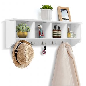 Wall-Mounted Entryway Storage Cabinet-White