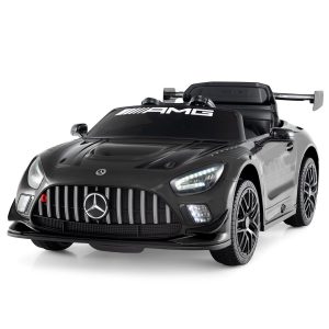 12V Kids Ride on Car Battery Powered Electric Vehicle with Remote Control-Black