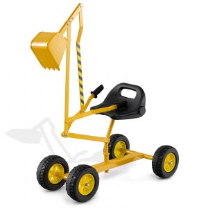 Sand Digger for Kids, Sandbox Toy Digger Outdoor Construction Excavator for 3+ Years Old Boys and Girls-Yellow