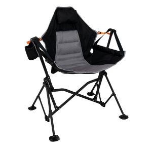Oversized Hammock Camping Chair with Cup Holder-Black
