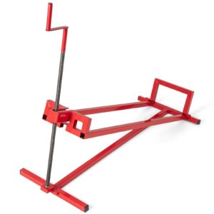 Lawn Mower Lift Jack Riding Mower Lift with Adjustable Height and Angle-Red